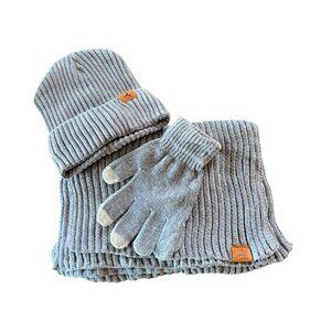 Men's Lorome 3 Piece Knit Beanie Glove & Scarf Set w/